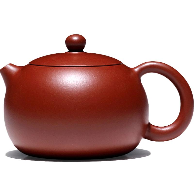 【畅陶】宜兴手工紫砂壶朱泥大红袍西施李晓璐泡茶壶家用茶具套装