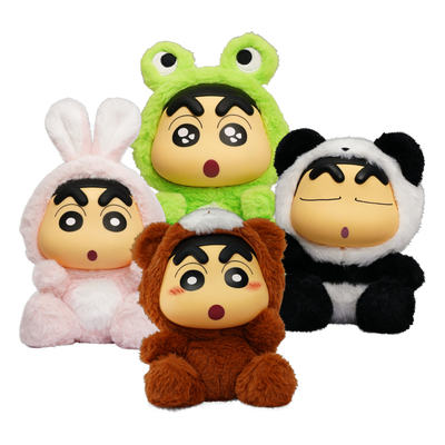 灵动创想蜡笔小新搪胶毛绒公仔