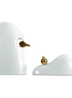 远山新中式风黑白个性软装花器