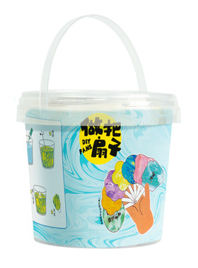 漂漆扇套装玩具【手工漂染美工】