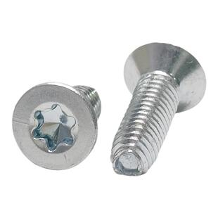 梅花沉头三角牙自攻螺钉花型内六角自锁螺丝三价去氢蓝白锌m3-m8