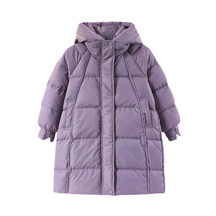 半度闲女童红色羽绒服冬装拜年服洋气25年新款儿童冬季年装外套潮