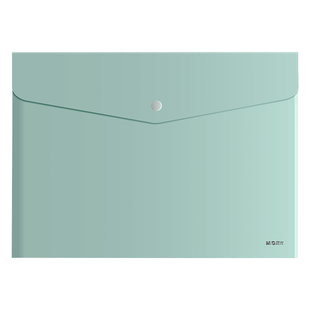 晨光文件袋a4透明纽扣袋试卷收纳袋加厚大容量塑料防水文件袋学生用补习袋商务办公用品学生资料票据文件夹