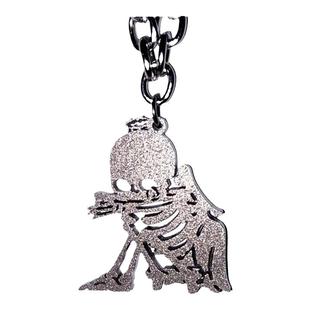 GangGang潮流嘻哈河南说唱之神同款项链男925银emo骷髅在哭泣吊坠