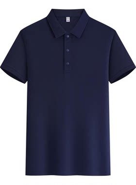 纯棉短袖POLO衫定制工作服电信T