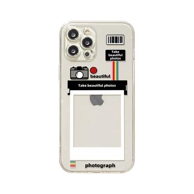 benefit创意拍立得相框17pro16适用于iphone15promax苹果15PRO手机壳13新款14套12简约11透明xsmax硅胶xr防摔
