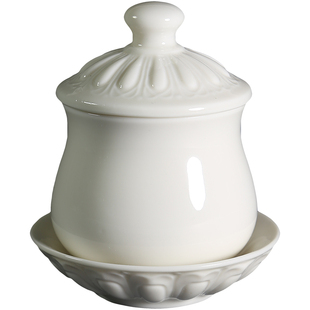 微美洁白素雅莲花供杯 供水杯陶瓷 用具礼佛净水杯供佛白瓷摆件