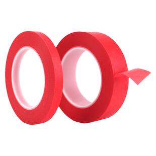 红色美纹胶纸 烤炉喷漆线路板 耐高温遮蔽无残胶 红美纹胶带 33M