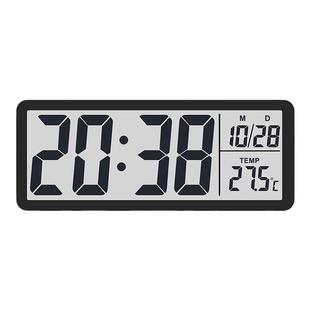 简约电子时钟桌面数字钟表台式客厅温度厨房大屏挂墙磁吸冰箱贴钟