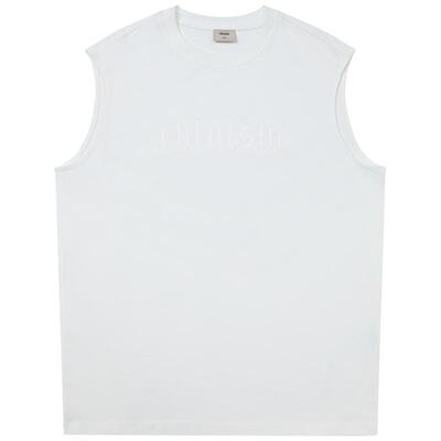 CHINISM赤尘植绒印花背心男