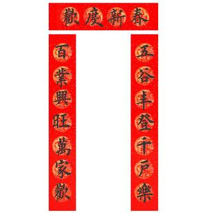 2026新款描红对联纸专用手写春联空白书写儿童学生初学者临摹书法字帖万年红宣纸行书楷体练字套装福字红纸