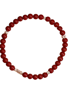 本命年朱砂手链手串碎银子女款纯银岁岁福小众马年新款红手绳叠戴