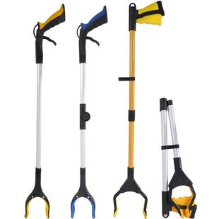 可折叠捡垃圾夹子拾物器环卫铝合金杆加长卫生老人家用户外夹取器