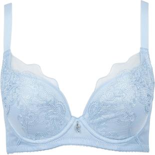 古今文胸大胸显小透气红色喜庆结婚侧收聚拢防下垂显瘦新娘内衣女