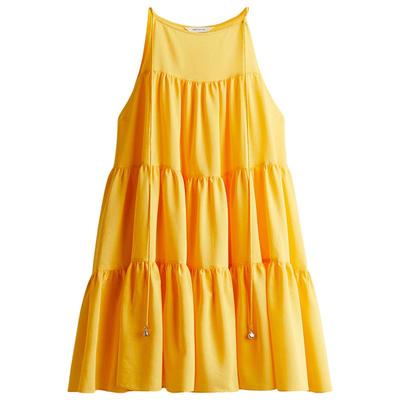 HM女装连衣裙冬季波嬉风宽松分层A字版型连衣裙1294305