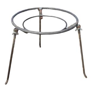 户外烧火三角架家用柴火三脚支架烧火铁三角架柴火锅炉架放锅架子