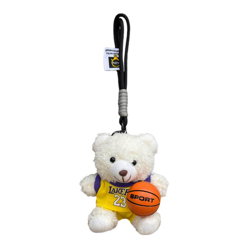 原创湖人NBA篮球背包挂件毛绒公仔玩偶手工男生礼物球服运动周边