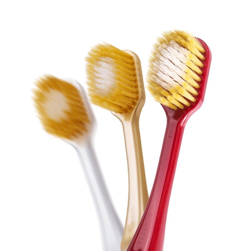 【拍2件】惠百施宽头软毛成人牙刷*2