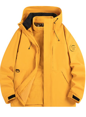 冲锋衣男女外套2026新款三合一可拆卸登山服夹克男内胆防风防水