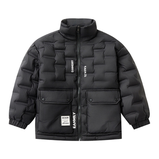 男童羽绒服90白鸭绒儿童冬装外套帅气男孩保暖上衣中大童加厚冬季