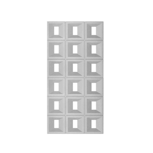 双面pu构件砖水泥空心砖隔断结构砖九宫格轻质构建背景墙文化石