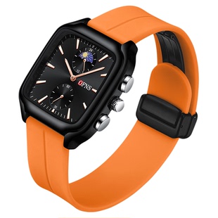 OFNS男表女表石英表4针学生运动腕表防水日月星辰月相高级感手表