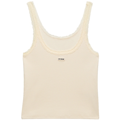 OCHIRLY欧时力花边短款吊带背心