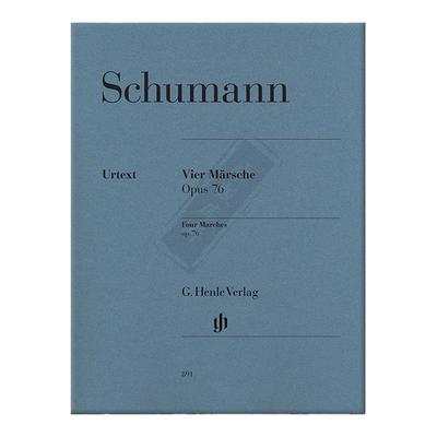 舒曼四首进行曲op76钢琴带指法