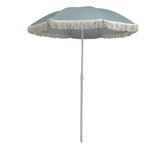 网红草绿色露营伞户外大太阳伞花园摆摊遮阳伞折叠休闲沙滩海滩伞