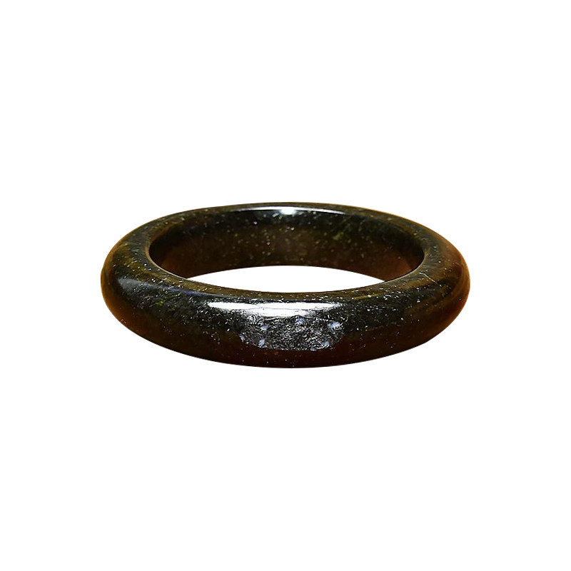 和田玉籽料黑青玉手镯