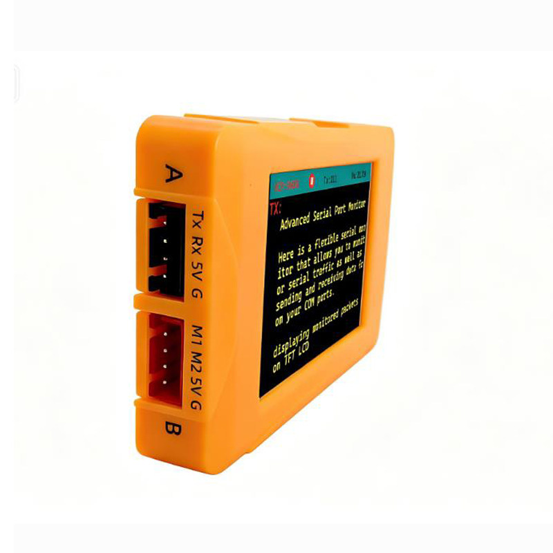便携式串口监测器现 场调试工具 无电脑数据显示 HEX/ASCII切换