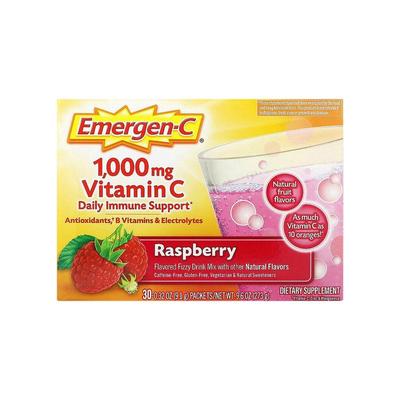 香港直发Emergen-C益满喜维生素C1000毫克调味起泡饮品混合物树莓