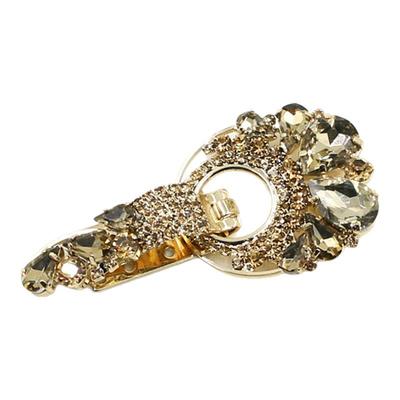 三爱纽扣女貂皮貂大衣带钻水钻