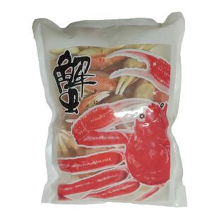 天妇罗即食冷冻蟹脚海螃蟹腿肉新鲜鳕蟹半壳钳子火锅二本爪大蟹钳