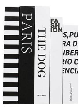 北欧简约假书仿真书摆件家居