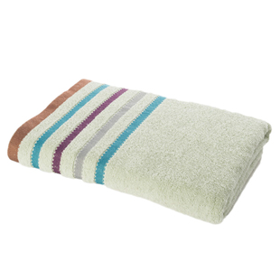 洁玉纯棉赛络纺成人洗澡浴巾 加大强吸水速干柔软男女家用裹巾1条