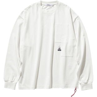 【官方正品】nautica白帆 日系中性简约纯棉长袖圆领T恤TW4105