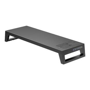 PCDOCK3代电脑显示器增高架指纹识别USB拓展坞无线充Wifi蓝牙RGB