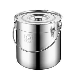 304不锈钢桶带盖手提式水桶汤桶密封桶米油幼儿园饭菜送餐牛奶桶