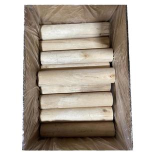 壁炉柴火木头60斤新手专用干柴硬木桦木圆木装饰木取暖柴无烟木柴