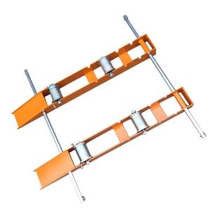 轨道式电缆放线架光纤光缆电线放线架便携实心钢轮卧式移动放线盘