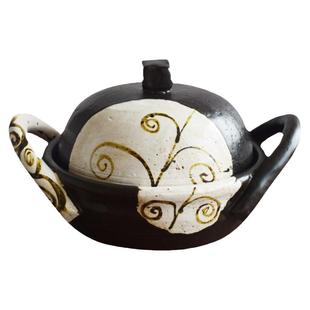 日本美浓烧温全釉手工作家土锅家用陶锅煲汤干烧炖肉炒菜炖肉砂锅