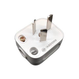 5个装公牛2个插头三3脚电线接线家用10A三角电源三孔GNT-10S三插