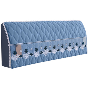 2025新款加厚床头罩简约卧室纯色简单大方现代木床皮床盖布套子罩