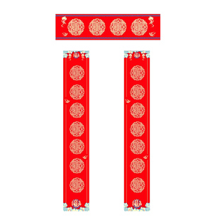 2026新马年高档烫金万年红对联纸空白手写五言七言蜡染宣纸春联纸批发加厚书法作品纸结婚红纸过年春节专用