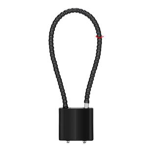 钢丝挂锁密码锁电动车筐篮柜子门钥匙小锁头盔锁软长绳锁密码锁