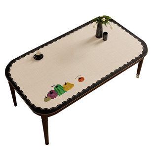 法式复古餐桌垫2026新款防滑耐磨防水免洗可擦茶几桌布台面保护垫