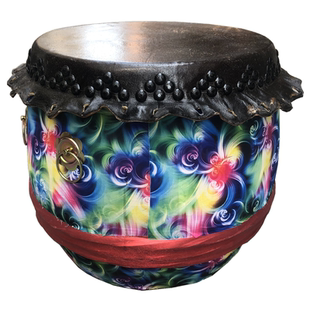 18寸牛皮鼓锣鼓龙舟龙船鼓醒狮舞狮鼓佛山鼓表演出大鼓成人锣鼓16