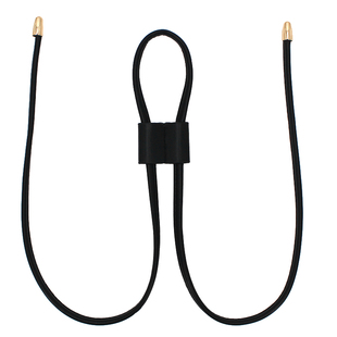 新予水桶包抽绳皮束口带黑色抽绳双肩背包抽口绳子缩口带子配件