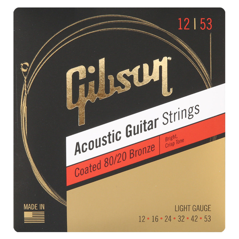 美国产Gibson吉普森琴弦SJ200  CPB12 BRW12原装黄铜磷铜木吉他弦
